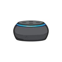 assistant smart speaker cartoon vector illustration