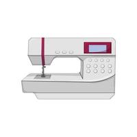 craft sew machine cartoon vector illustration