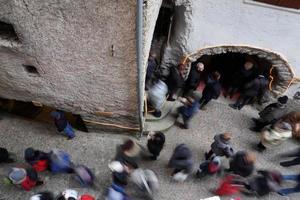 RANGO, ITALY - DECEMBER 8, 2017 - People at traditional christmas market photo