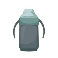 baby sippy cup cartoon vector illustration