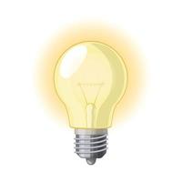 bulb idea cartoon vector illustration