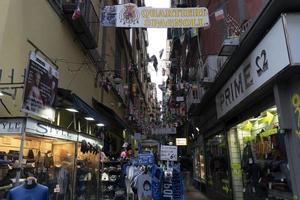 NAPLES, ITALY - FEBRUARY 1 2020 - Quatrieri Spagnoli in English Spanish District photo