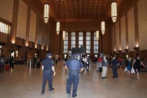 PHILADELPHIA, USA - MAY 23 2018 - 30th street station crowded photo