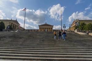 PHILADELPHIA, USA - APRIL 30 2019 - The Rocky steps at Museum of Art photo