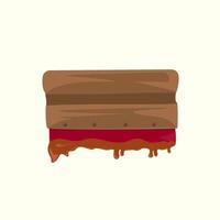 screen printing tool elements. screen printing work. isolated vector illustration