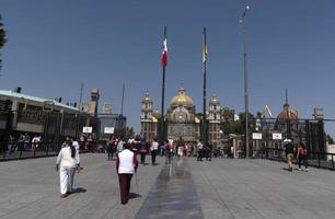 MEXICO CITY, MEXICO - JANUARY 30 2019 - Pilgrims at Guadalupe Cathedral photo