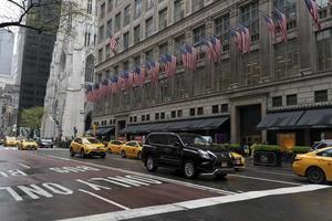 NEW YORK, USA - MAY 5 2019 - City streets congested traffic jam photo