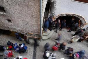 RANGO, ITALY - DECEMBER 8, 2017 - People at traditional christmas market photo