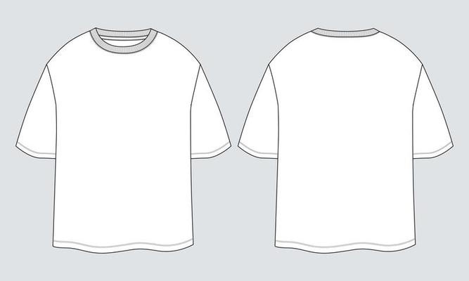 Oversize T Shirt Template Vector Art, Icons, and Graphics for Free Download