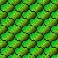 GREEN SEAMLESS VECTOR BACKGROUND IN ART DECO STYLE WITH COLORFUL ABSTRACT ELEMENTS