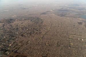 mexico city aerial view at sunrise photo