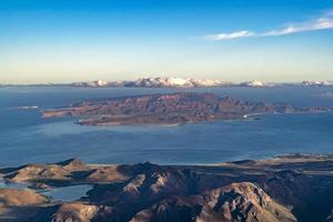 Espiritu Santu los islotes seal island in mexico baja california sur aerial view photo