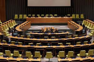 NEW YORK, USA - MAY 25 2018 United Nations trusteeship council hall photo