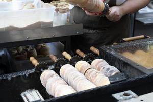 Trdelnik traditional chimney sweet of Prague photo