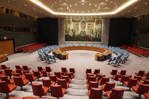 NEW YORK, USA - MAY 25 2018 United Nations security council hall photo