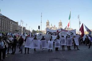MEXICO CITY - JANUARY 30 2019 - Political popular demonstration in town main square photo