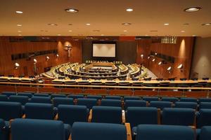 NEW YORK, USA - MAY 25 2018 United Nations trusteeship council hall photo