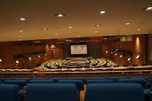 NEW YORK, USA - MAY 25 2018 United Nations trusteeship council hall photo