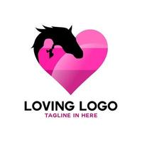 Loving Logo Modern Vecktor vector