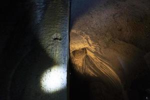 ERCOLANO, ITALY - FEBRUARY 2 2020 - Ercolano Herculaneum ancient ruins underground exploration photo