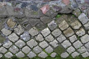 pompei ruins paintings and mosaic photo