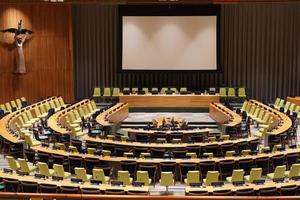 NEW YORK, USA - MAY 25 2018 United Nations trusteeship council hall photo