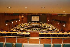 NEW YORK, USA - MAY 25 2018 United Nations trusteeship council hall photo