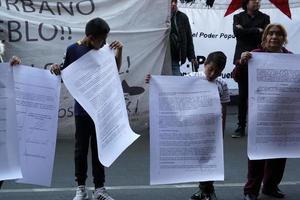 MEXICO CITY - JANUARY 30 2019 - Political popular demonstration in town main square photo