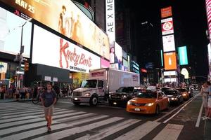 NEW YORK, USA - MAY 25 2018 - Times square full of people photo