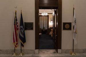 Washington DC, EE.UU. - 29 de abril de 2019 - interior del edificio del Senado de Russel - sala del senador foto