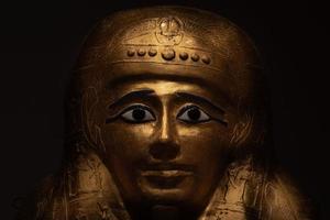 egyptian sarcophagus detail close up photo