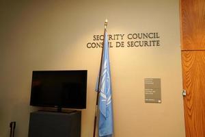 NEW YORK, USA - MAY 25 2018 United Nations security council hall photo