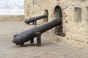 naples castle dell'ovo cannon photo