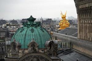 paris roofs chimney and building cityview photo