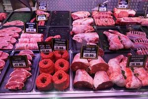 MELBOURNE, AUSTRALIA - AUGUST 15 2017 - People buying at the market photo