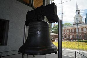 PHILADELPHIA, USA - MAY 23 2018 - Visitors at Liberty Bell photo