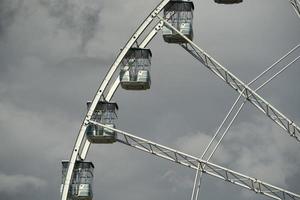 panoramic ferris big wheel detail photo