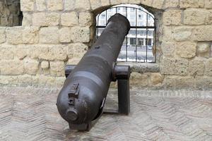 naples castle dell'ovo cannon photo