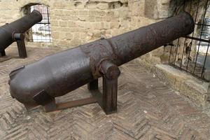 naples castle dell'ovo cannon photo