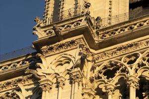 Detalle de la catedral de Notre Dame de París foto