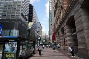 PHILADELPHIA, USA - MAY 23 2018 - Pennsylvania street station crowded photo