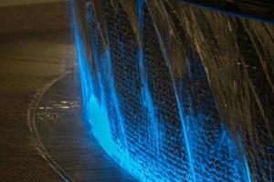 fountain glowing in the dark photo