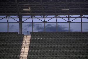 empty stadium baseball football soccer with no attendance photo