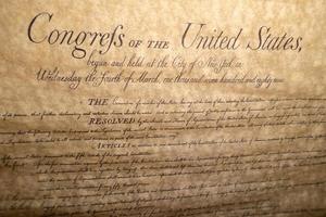 Bill of rights United states vintage document photo
