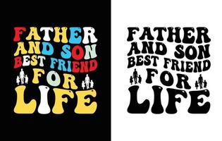 Father's day T shirt design. vector