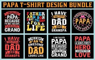 Father's day T shirt Design Bundle vector