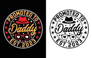 Father's day T shirt design. vector