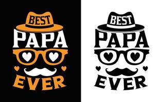 Father's day T shirt design. vector