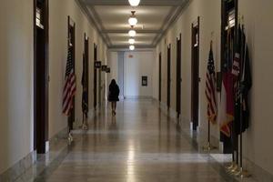 Washington DC, EE.UU. - 29 de abril de 2019 - interior del edificio del Senado de Russel - sala del senador foto