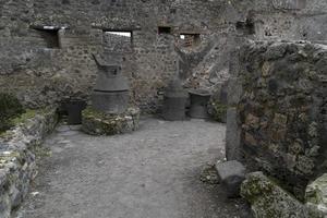 pompei ruins houses photo